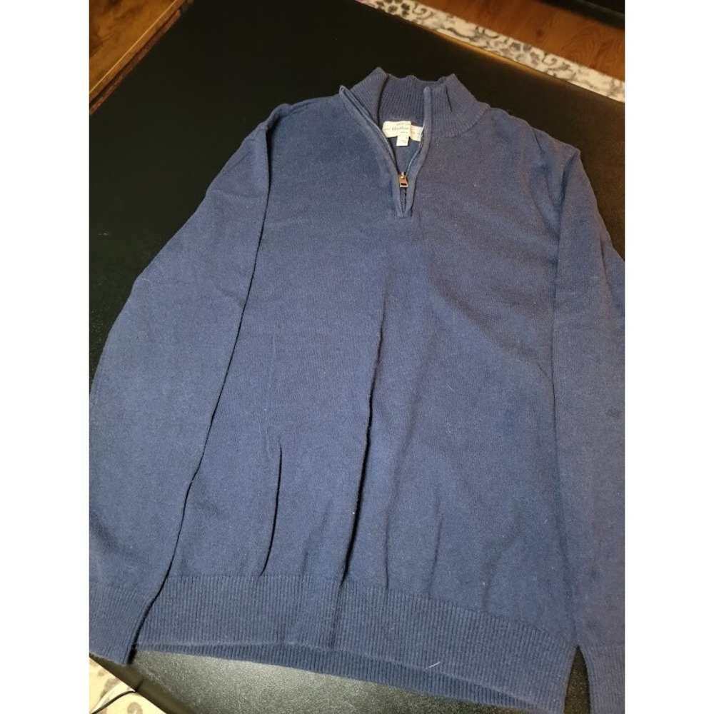 Hawker Rye Men's 1/4 Zip Sweater - 95% Cotton / 5% Cashmere